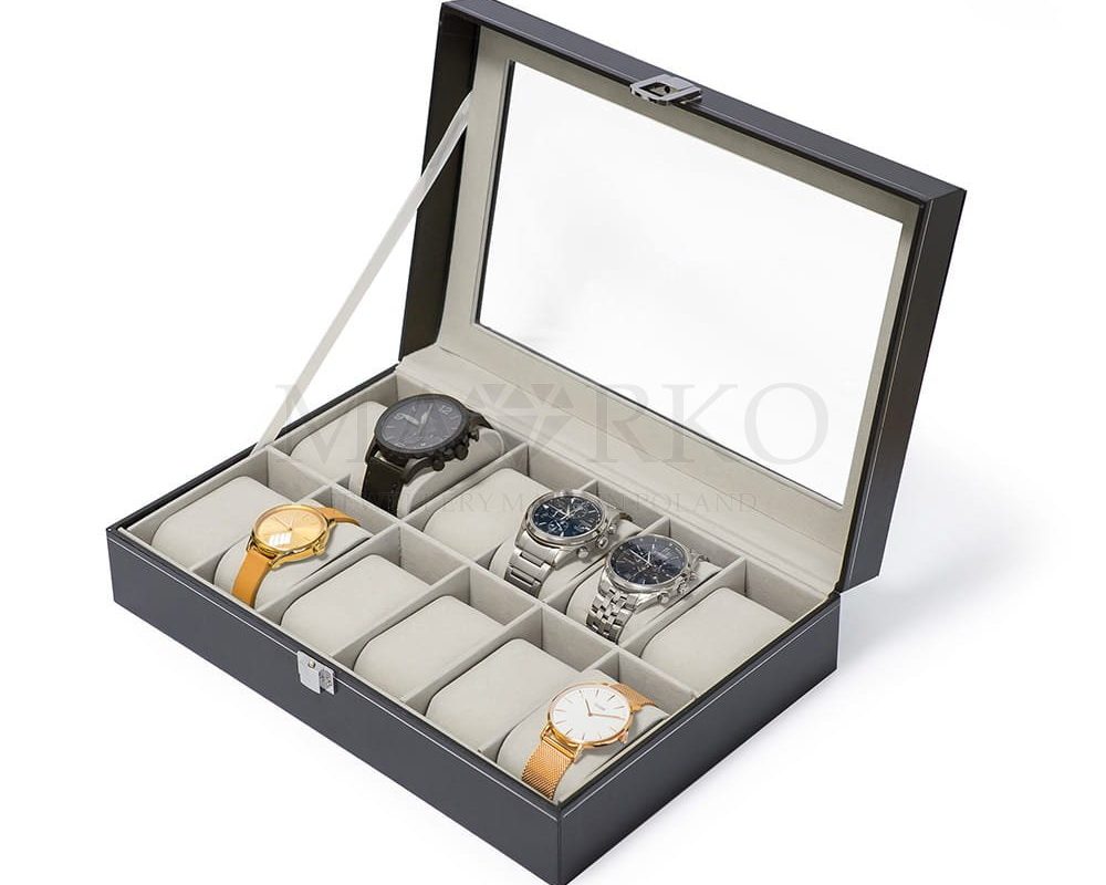 eleganckie pudełko - szkatułka na zegarki